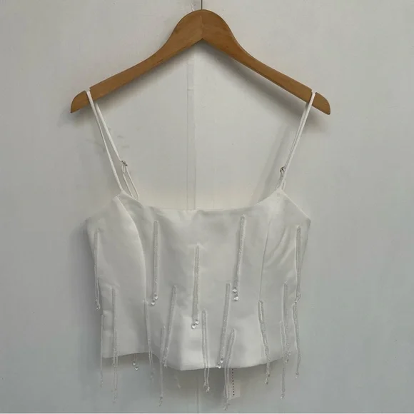 Anthropologie Delfi Collective Bijou & Joya Crop Top Mini Skirt Set NWT - Picture 2 of 16